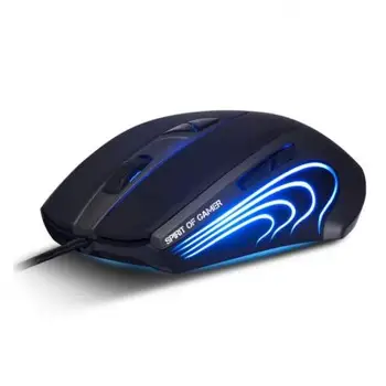 

MOUSE SPIRIT OF GAMER XPERT M5 - 6000DPI 7 LEVELS-9 BUTTONS-BACKLIGHT BLUE-USB-CORD 1.8M-BLACK AND BLUE