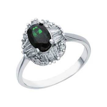 

Silver ring with cubic zirconia sunlight sample 925