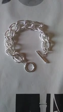 Fashion Bracelet Jewelry Silver-Chain 925-Sterling-Silver DOTEFFIL Women Charm Gift Party
