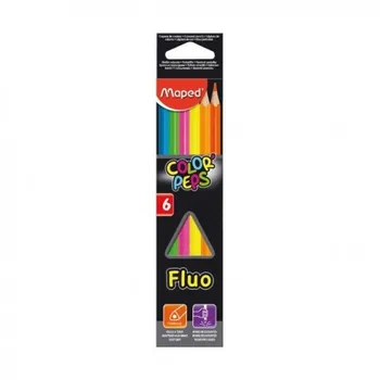 

(Box 1 pc) PENCIL MAPED FLUO COLOR PEPS 6 COLORS