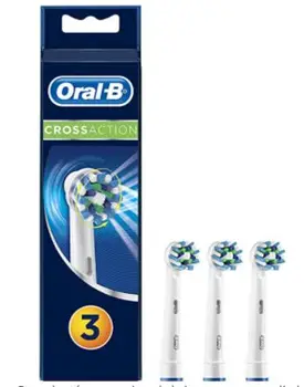 

ORAL-B replacement toothbrush CROSS ACTION 3 Set of 3 refillable electric brush spare parts, rounded head