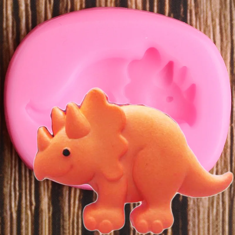 Dinosaur Silicone Mold Animals Chocolate Fondant Molds Baby Birthday Cake Decorating Tools DIY Baking Candy Polymer Clay Moulds | Дом и сад