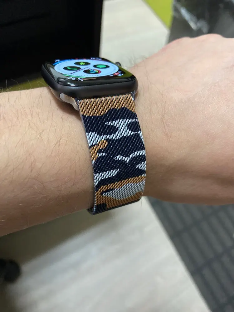 Apple Watch Elastic Apple Watch Band Camo Extra WIDE Band 