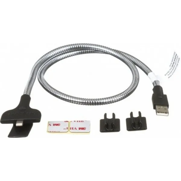 Кабель Fuse Chicken Bobine в стальной оплётке гибкий micro usb(Серебристый