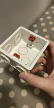 Mounting-Lining-Box Socket Cassette Wall-Switch Wallpad White-Wall for 86--86mm Universal