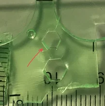 9 reglas diferentes, círculos de plástico verde, plantilla y regla geométrica, herramienta de medición para estudiantes