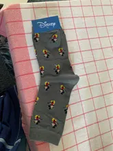 Disney 1 par nuevo de las mujeres calcetines japonés de anime de dibujos animados Mickey Minnie pato chica Calcetines de algodón absorbente de sudor deportes casual Calcetines