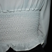 Short Blouses Womens Tops Long-Sleeve Vintage Square-Collar Casual Simple New Bow Solid