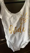 Bañador de despedida de soltera para mujeres, traje de baño de una pieza con inscripción bride y bride squad, bikini de talle alto para novia y amigas, fiestas de boda