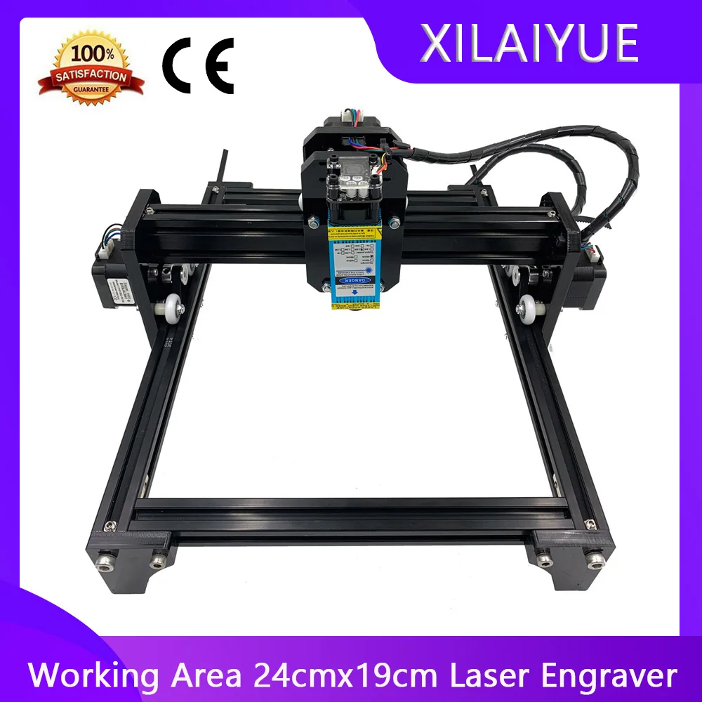 Laser Engraver Machine+500mw Blue Purple Laser Head Laser Machine Wood Router 