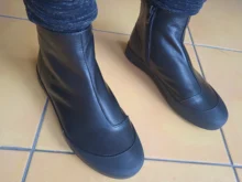 Flat-Ankle-Boots Warm Boots DRKANOL Botas Winter Women Autumn Zipper for Soft Comfortable