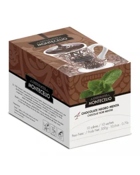 

MONTECELIO Dark Chocolate With Mint. Box With 10 Envelopes