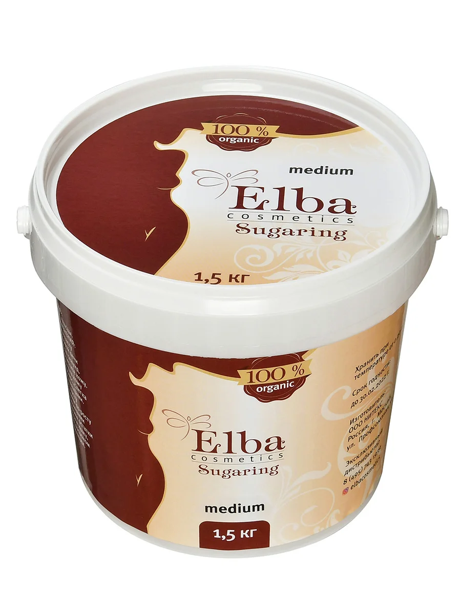 Сахарная паста средняя 1500 гр elba cosmetics | Красота и здоровье
