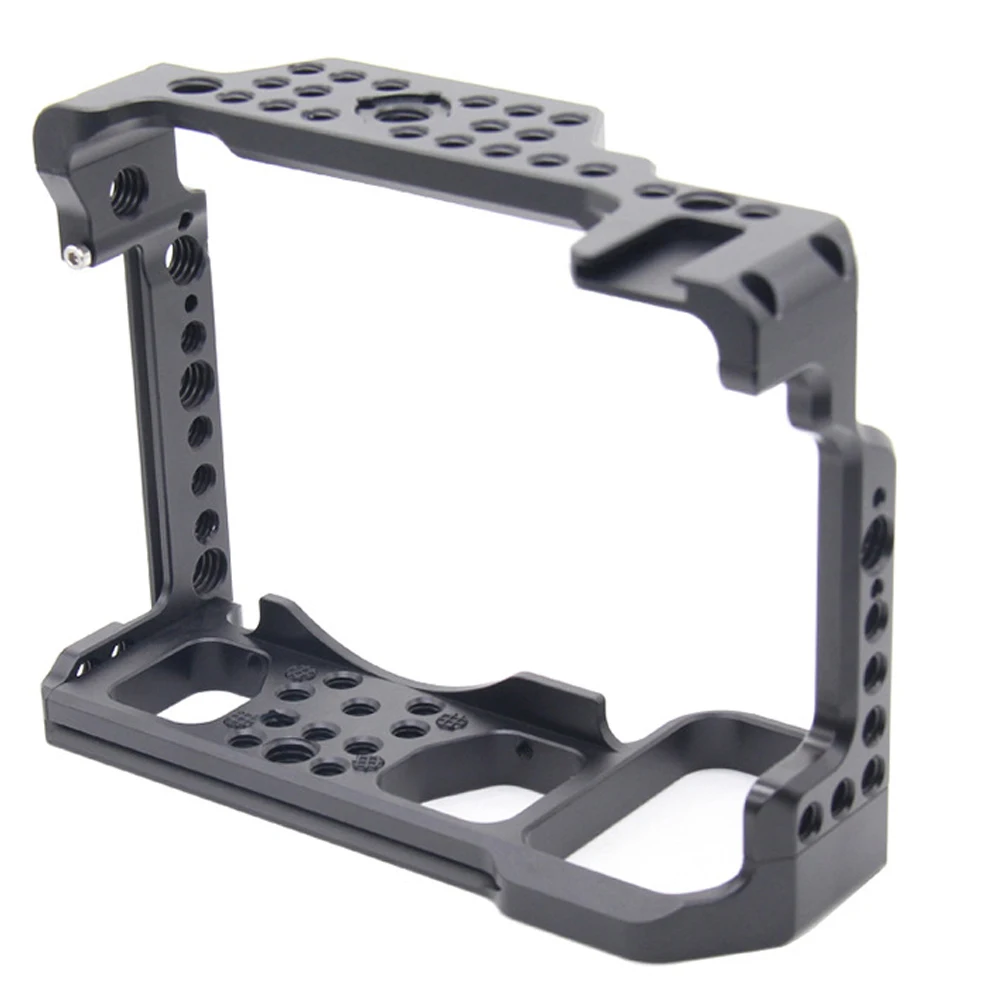 JINTU Aluminum Alloy Video Camera Cage Compatible Nikon Z5/Z6/Z7/Z6II/Z7II Video Rig w/ Cold Shoe Mount 1/4 Inch Screw Holes