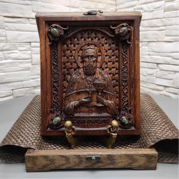 

Carved icon of St. John кронштадсткого size 19-23 cm