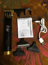 Cortadora de pelo eléctrica para hombre, afeitadora profesional de pelo Dragon Barber, sin cable, USB, 0mm
