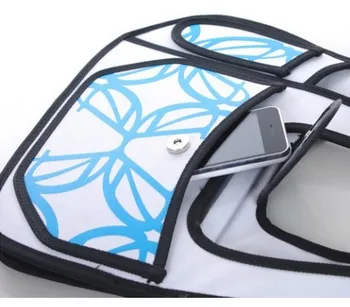 

3D bag with handle design drawing fashion comics turquoise
