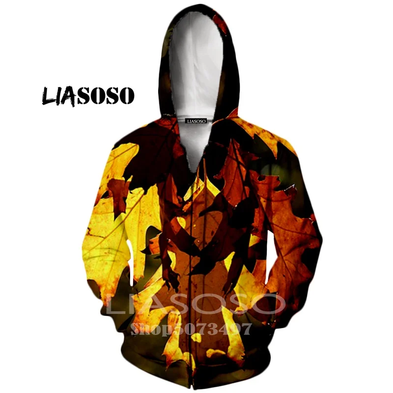 Liasoso, новинка, мужские толстовки, 3d принт, мертвые листья, дерево рок, повседневный спортивный дизайн, Осень-зима, длинный рукав, кардиган с капюшоном