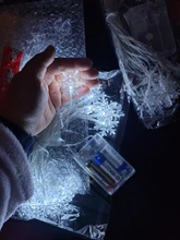 Adornos navideños para el hogar, guirnalda colgante con luz LED de copo de nieve para decoración de árbol de Navidad, regalo de Navidad, Año Nuevo, 2020