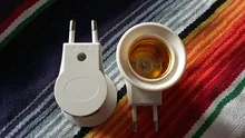 Converter-On/Off Bulb-Lamp Eu-Plug-Holder-Adapter Led-Light-Socket White To E27 for 1PC