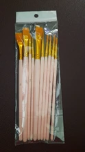 Juego de 6/10 Uds. De pinceles para pintar acuarela, pluma de pintura Gouache, mango de madera de nailon, juego de pinceles de pintura, suministros de arte para dibujar