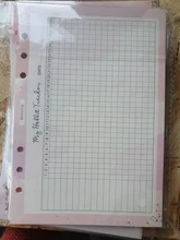 MyPretties Fantasy Habbit Tracker-papel de relleno, 40 hojas, A5, A6, organizador de 6 agujeros, papeles para Notebook