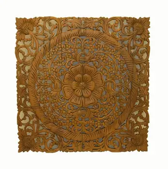 

Panel carved flower in a circle