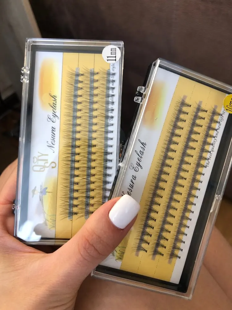 10 pc Individual Eyelashes Beams Mink False Eyelashes Cluster 3d Lashes Extension Grafting Fake Eyelashes Bunches Makeup reviews №1 98713
