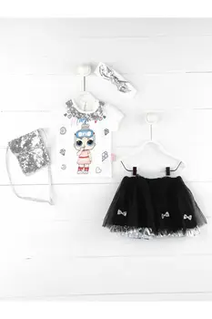 

Black White Tütü Girl Baby Suit