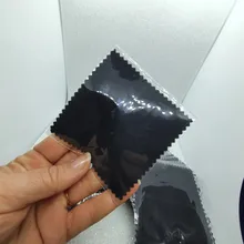 Paño de limpieza de Color plata de ley 8x8cm, paño de pulido, limpieza suave, doradas y plateadas paño de limpieza de joyas, 10 Uds., 50 Uds.