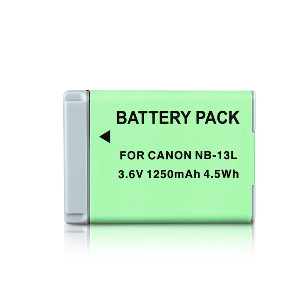 Аккумулятор Fomito NB-13L для цифровой камеры(1250 мАч, 3,6 В, литий-ионный)-совместим с Canon G7 X Mark II G7X PM165 G5X G9X SX620