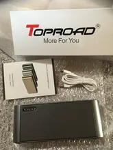 TOPROAD-altavoz HIFI con Bluetooth, barra de sonido portátil inalámbrica, Supergraves, con micrófono, TF, FM, Radio, USB