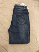 Skinny Jeans Pencil-Pants Stretch Black High-Waist Fashion Denim Woman Tassel Elastic