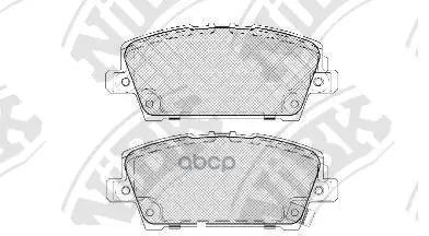 Колодки Тормозные Honda Civic Hatchback 05- Передние Nibk Pn8866 NiBK арт. PN8866