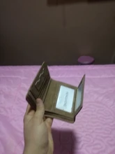 Cartera corta de cuero recubierto para hombre, billetera Retro triple Vertical, billetera coreana para jóvenes, varias tarjetas, 2020