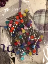 Pulidor de pulido plano y pequeño con cierre de nailon para laboratorio Dental, 50 Uds., cepillos de depilación, cabezal de cepillo de cuidado Dental desechable