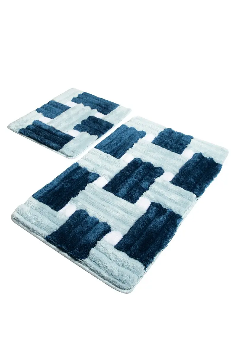 Коврики для ванной нескользящие Противоскользящие коврики Нескользящие Противоскользящие коврики Piazza Mavi2'L набор 60X100 Cm-50 X 60 см