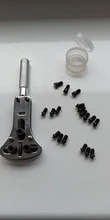 Kit de herramientas de reparación de relojes caja para reloj de pulsera abridor tornillo ajustable herramienta de retirada de Parte posterior llave herramienta de la reparación de la caja de reloj abridor llave reloj