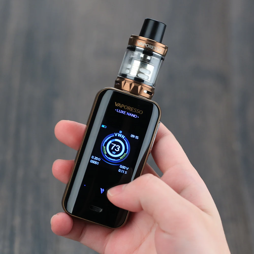 Günstige Original 80W Vaporesso Luxe Nano Touch Screen Kit mit 2500mAh Eingebaute Batterie   3,5 ml 2 ml SKRR S Mini Tank E cig Kit VS LUXE