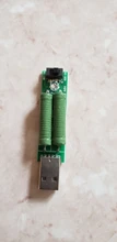 Mini resistencia de carga de descarga USB, 2A/1A con interruptor 1A, led verde, 2A, led rojo