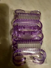 10 unids/lote cepillo de uñas acrílicas 4 Color de uñas de arte manicura pedicura de quitar el polvo de limpieza de plástico cepillos de uñas archivo conjunto de herramientas