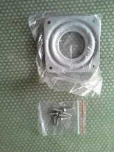 Placa giratoria con rodamiento de bolas de acero totalmente lisa, giratoria de Metal, rotación de 360 grados, soporte de exhibición giratorio para muebles