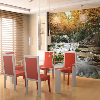 

Wall mural-autumn waterfall-250x193 cm