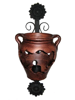 

Sconce rustic with ramekin hickory tree from forging