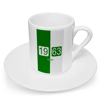 

Personalized Green White Design Turkish coffee Cup-Model 2
