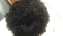 Afro corto peluca brasileña pelucas de cabello humano para la mujer Remy sin costuras Afro rizado peluca 150% densidad de Color Natural Remy Yepei pelo