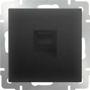 Ethernet socket RJ-45 werkel black matte wl08-rj-45 home improvement Electrical Sockets Accessories Equipment Supplies | Обустройство