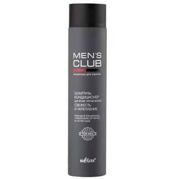 

Shampoo-conditioner for all types of hair freshness and strengthening men's club Belita