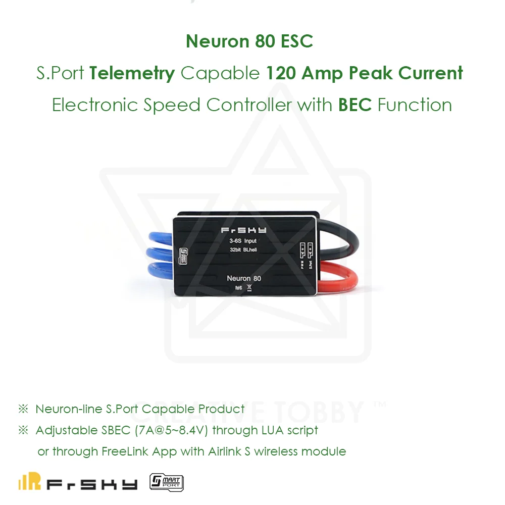 Электронный контроллер скорости FrSky Neuron 80 ESC S.Port телеметрический 120 Amp пиковый ток