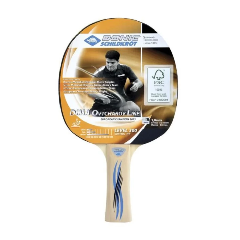Профессиональная резиновая Ракетка Donic schildkrotovtcharov 300 ITTF для настольного тенниса